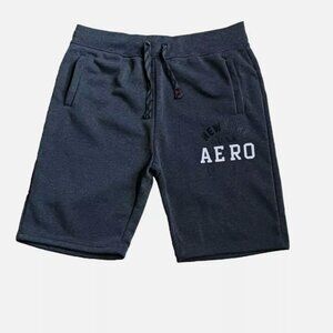 Aeropostale Maximum Comfort Drawstring Fleece Athletic Shorts Size 3XL Gray W39"